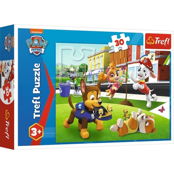 Puzzle Psi Patrol 30 elementów Pieski w akcji Trefl