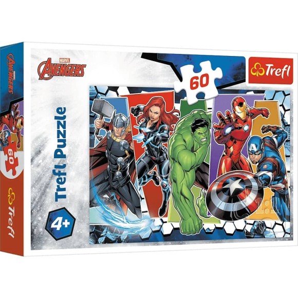 Puzzle Niezwyciężeni Avengersi 60 elementów Trefl