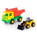 Traktor ładowarka w komplecie z dużą wywrotką Wader Polesie.jpg