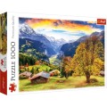 Puzzle 1000 elementów Malownicza alpejska wioska Trefl.jpg