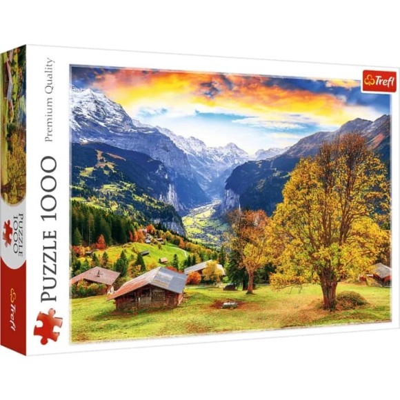 Puzzle 1000 elementów Malownicza alpejska wioska Trefl
