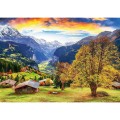 Zestaw puzzli 1000 elementów Malownicza alpejska wioska Trefl.jpg