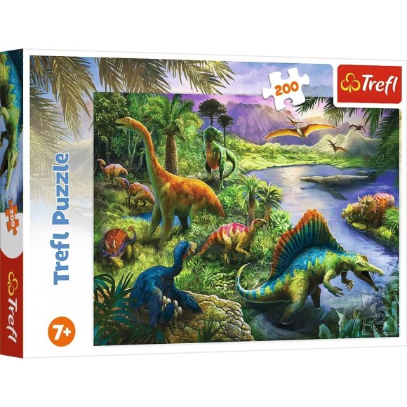 Puzzle Drapieżne dinozaury 200 elementów Trefl