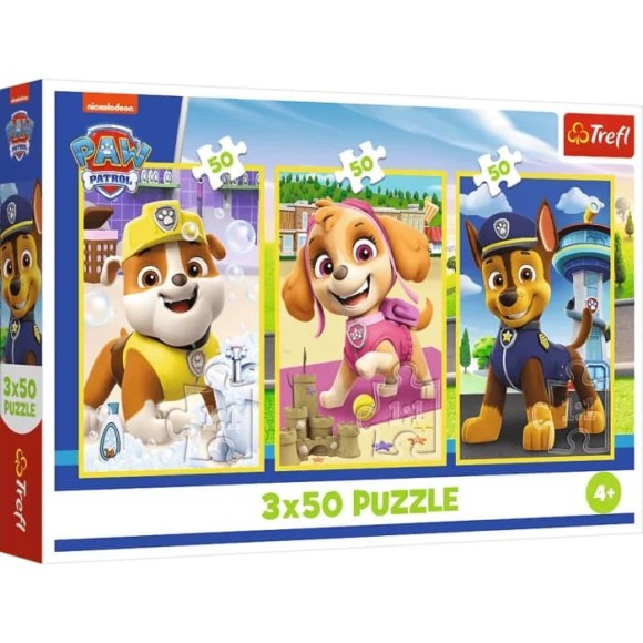 Puzzle Psi Patrol Nasze pieski 3x50 elementów Trefl
