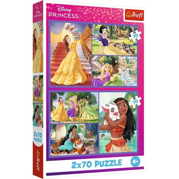 Puzzle 2x70 Princess Bajkowe dni.jpg