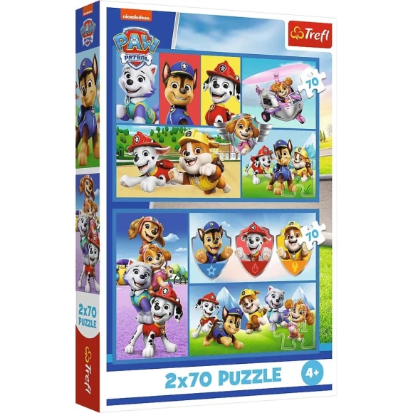 Puzzle Psi Patrol rządzi 2x70 elementów Trefl