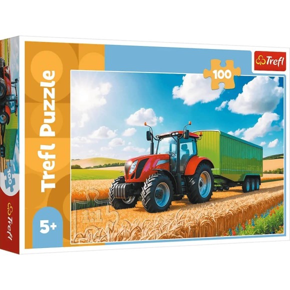 Puzzle Traktor z przyczepą.jpg
