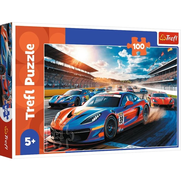Puzzle Szybka wyścigówka 100 elementów Trefl