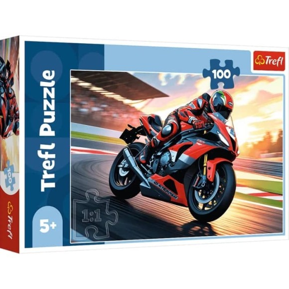 Puzzle Szybki motocykl 100 elementów Trefl