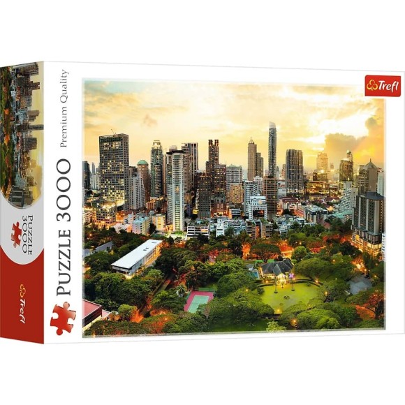 Puzzle 3000 elementów Zachód słońca w Bangkoku Trefl