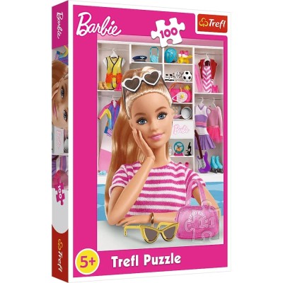 Puzzle Poznaj Barbie 100 elementów Trefl