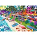 Puzzle Plaża w Miami Crazy Shapes Trefl.jpg