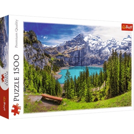 Puzzle 1500 elementów Jezioro Oeschinen Trefl