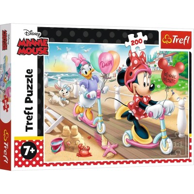 Puzzle Minnie na plaży 200 elementów Trefl