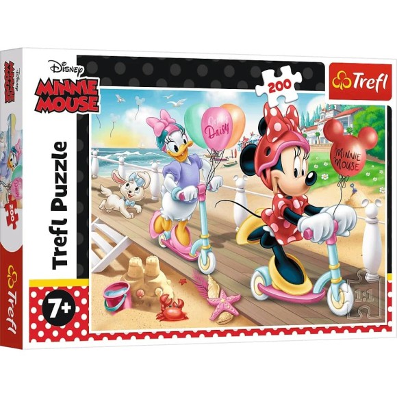 Puzzle Minnie na plaży Trefl 200 elementów.jpg