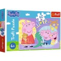 Puzzle 60 elementów Szczęśliwa świnka Peppa.jpg