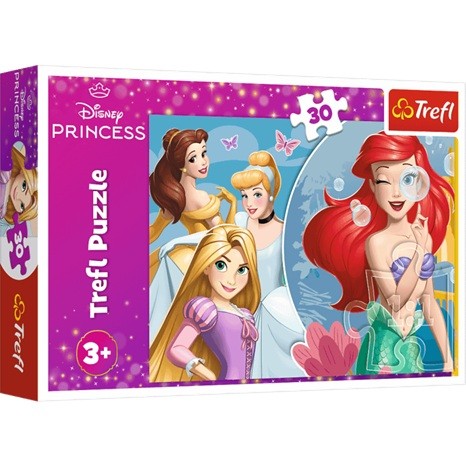 Puzzle Piękny dzień księżniczek 30 elementów Trefl