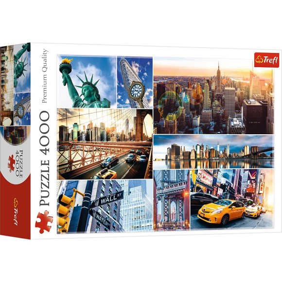 Puzzle 4000 elementów Kolaż Nowy Jork Trefl