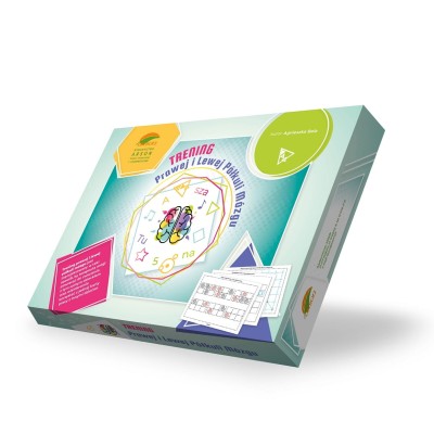 Zestaw Trening prawej i lewej półkuli mózgu Tablica + karty pracy cz.1 Arson