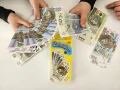 Pieniądze banknoty złotówki do nauki i zabawy.jpg
