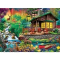 Zestaw puzzli 3000 elementowych Trefl Chatka w lesie.jpg