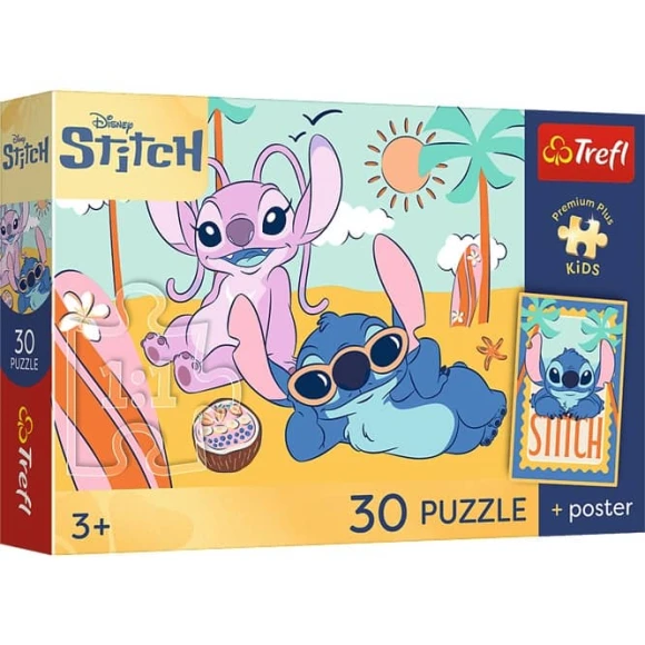 Puzzle Premium Plus Uśmiech Stitcha 30 elementów Trefl 3+
