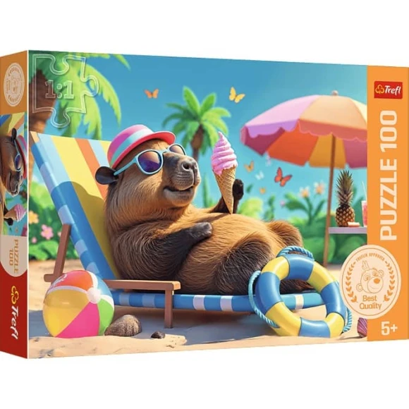 Puzzle Relaks w stylu Kapibary 100 elementów Trefl 5+