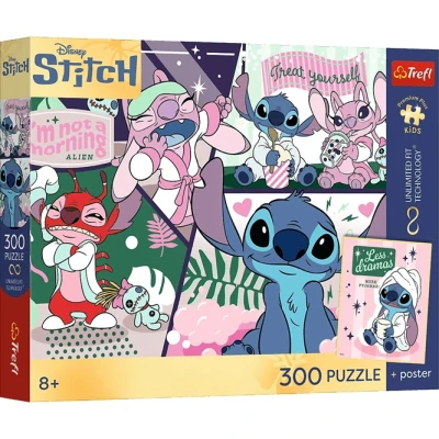 Puzzle 300 elementów Lilo & Stitch Kosmiczny duet Trefl