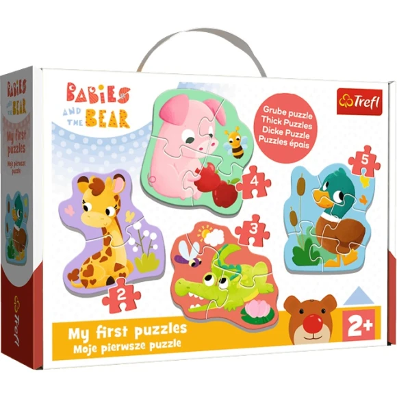 Układanka Baby Puzzle Bobaskowe zwierzęta Trefl 2+