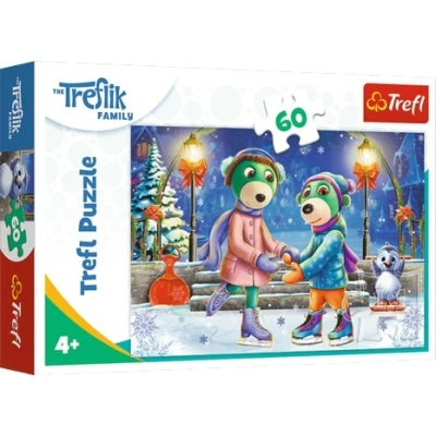 Puzzle Zima u Treflików 60 elementów Trefl
