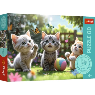 Puzzle Trzy kociaki 60 elementów Trefl