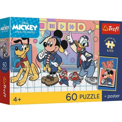 Puzzle Myszka Miki Mysia ekipa 60 elementów Trefl
