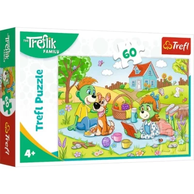Puzzle Przygody rodziny Treflików 60 elementów Trefl
