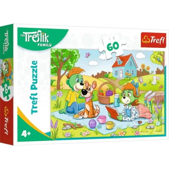 Puzzle Przygody rodziny Treflików 60 elementów Trefl