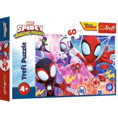 Puzzle Spidey Bohaterska przygoda 60 elementów Trefl