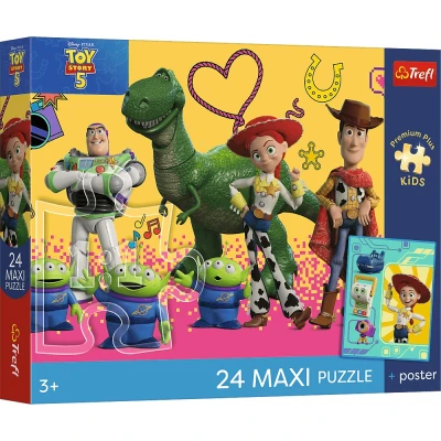 Puzzle Maxi 24 elem. Toy Story 5 Zabawki i przyjaciele Trefl 3+