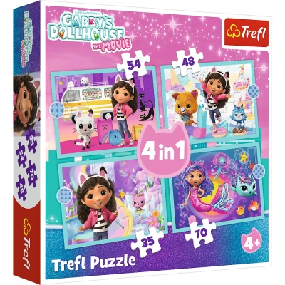 Puzzle 4w1 Wielka przygoda Gabby Trefl 4+