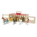 Stajnia z drewna i koniki dla dzieci Melissa & Doug.jpg