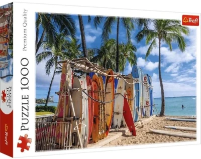 Puzzle 1000 elementów Plaża Waikiki Trefl