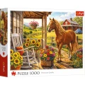 Puzzle 1000 elementów Koń na farmie.jpg