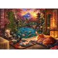 Kot w ogrodzie Sakury puzzle 1000.jpg