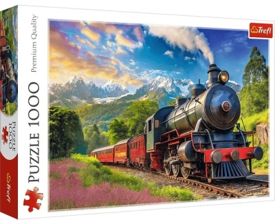 Puzzle 1000 elementów Podróż pociągiem Trefl