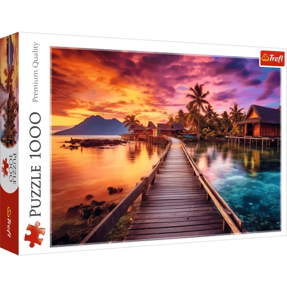 Puzzle 1000 elementów Rajska wyspa Trefl