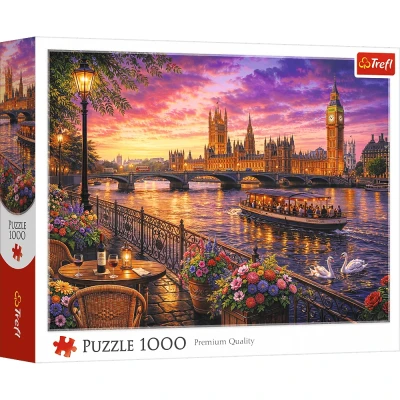 Puzzle 1000 elementów Wieczór nad Tamizą Trefl