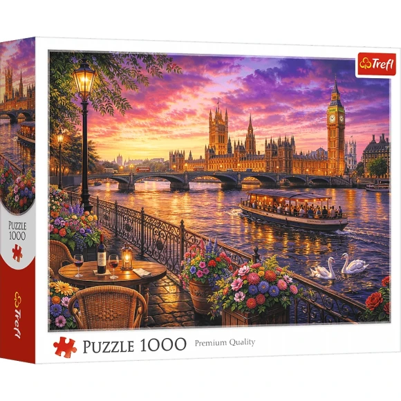 Puzzle 1000 elementów Wieczór nad Tamizą Trefl