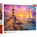 Puzzle 500 elementów Latarnia o zachodzie słońca.jpg
