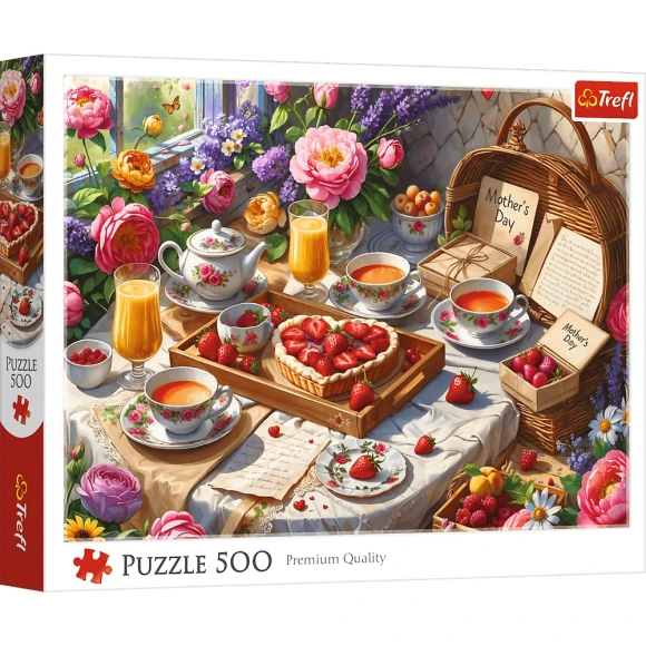 Puzzle 500 elementów Słodkości na dzień mamy Trefl