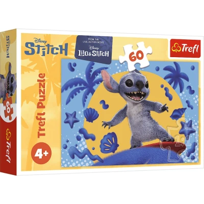 Puzzle Dzień ze Stitchem 60 elementów Trefl