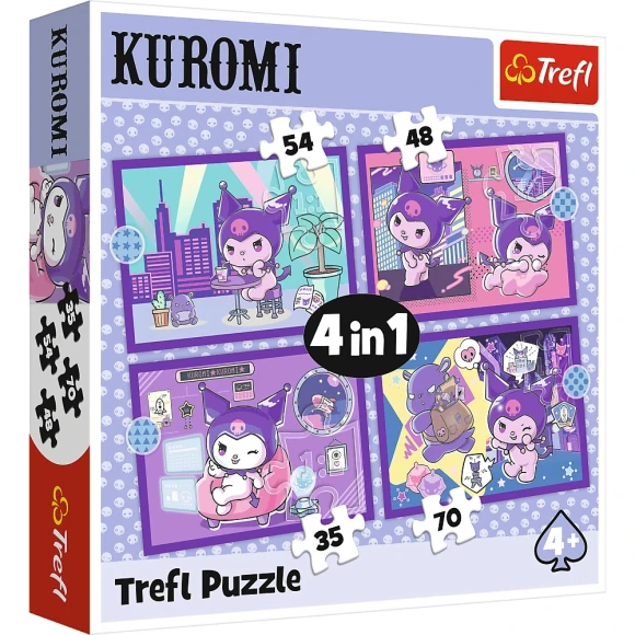 Puzzle 4w1 Dzień Kuromi Trefl