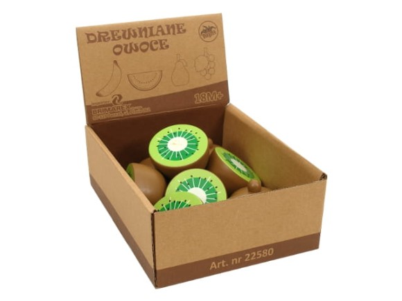 Drewniane owoce kiwi